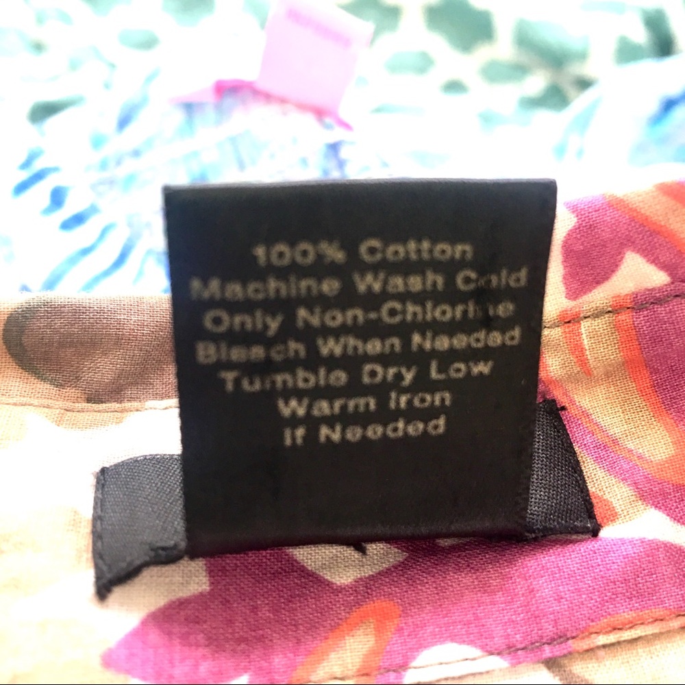 3/$20 Ann Taylor Woven Button Down Floral -14 - Picture 6 of 7